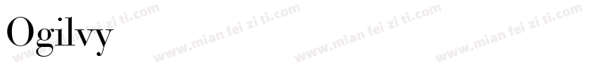 Ogilvy Bold Italic字体转换